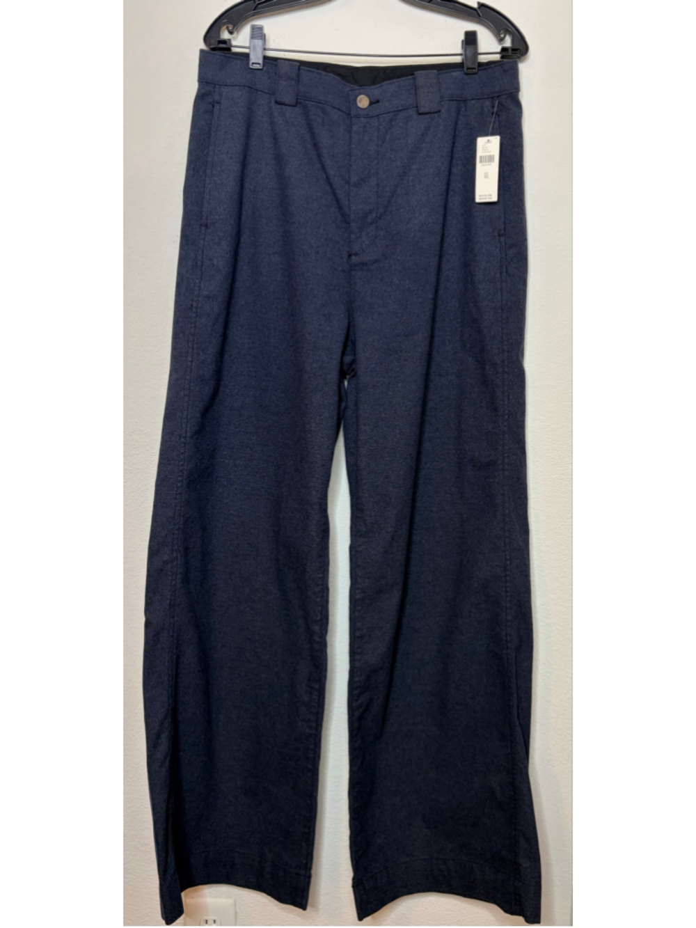 Women's AG Jeans Navy Tailored Deven High-Rise Ultra Wide Leg Pants 32